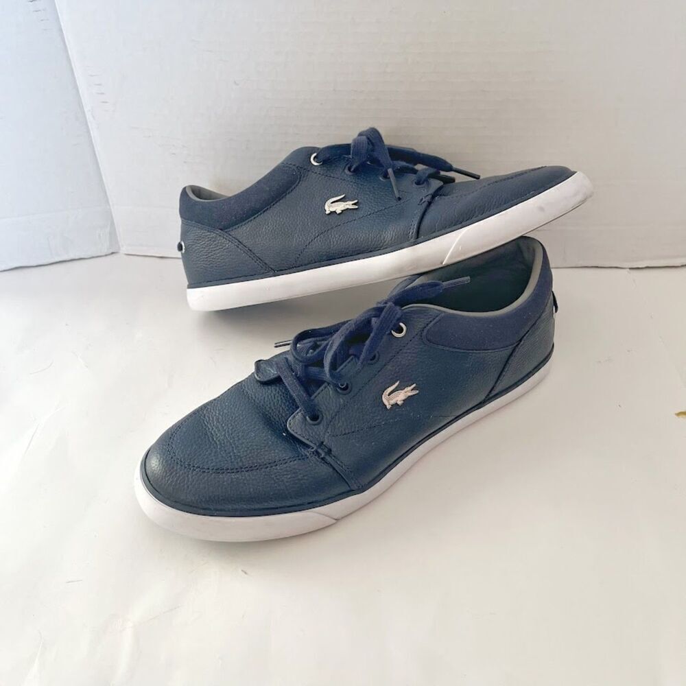 Lacoste Bayliss Leather Low Top Lace Up Sneaker Shoes
